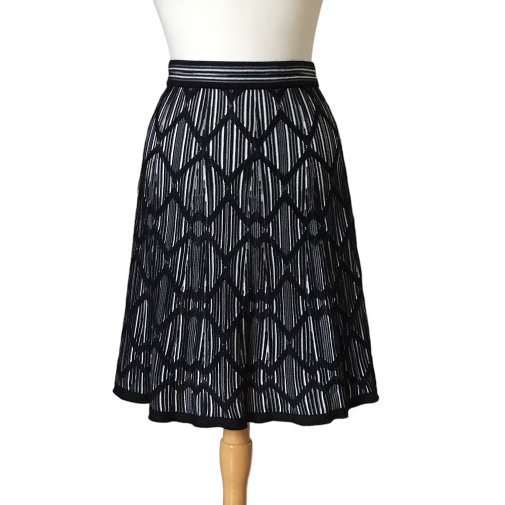 Missoni Abstract Semi Sheer Knit Skirt